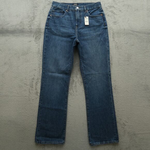 Express Jeans Women's Size 8R Blue High-Rise 90's Bootcut Denim 32" Inseam NWT - Picture 1 of 16